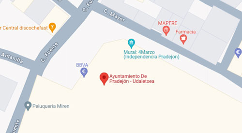 situación Registro Civil Pradejón Rioja