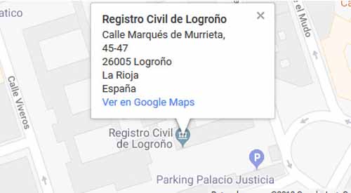 mapa registro civil logroño