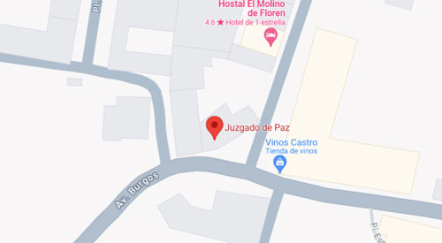 situación Registro Civil Santo Domingo de la Calzada Rioja